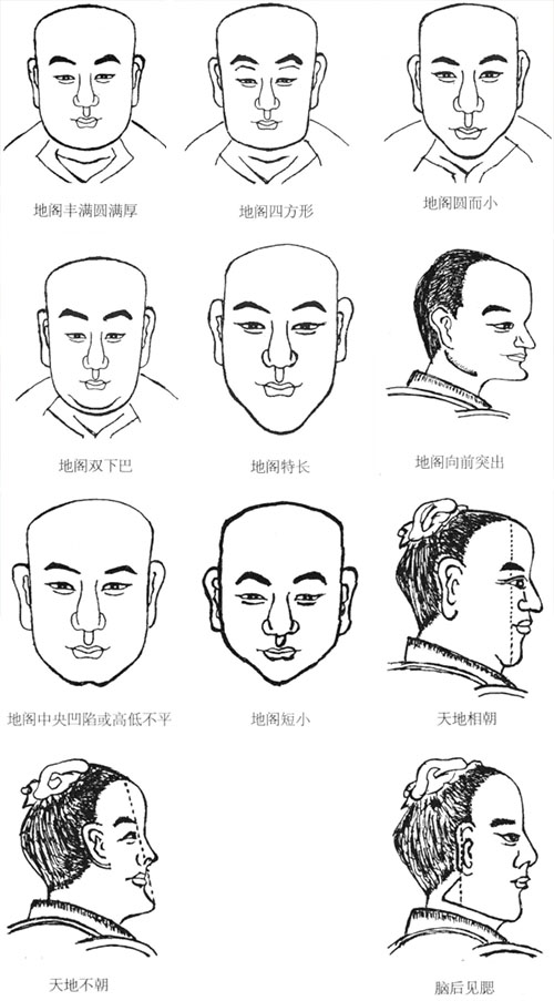 面相图解各种地阁面相蕴含的命理含义