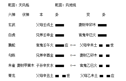 天风姤 之风地观
